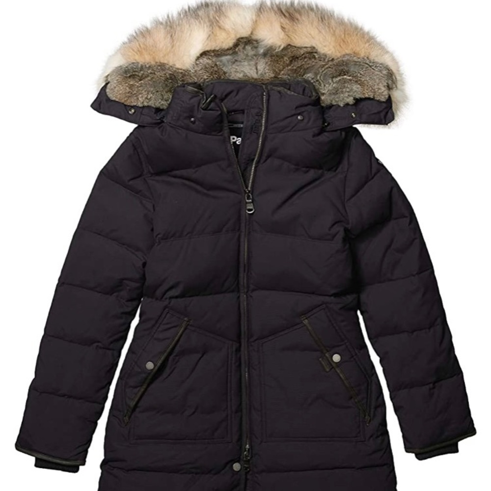 Pajar Black Ski & Snow Jacket with Fur Trim